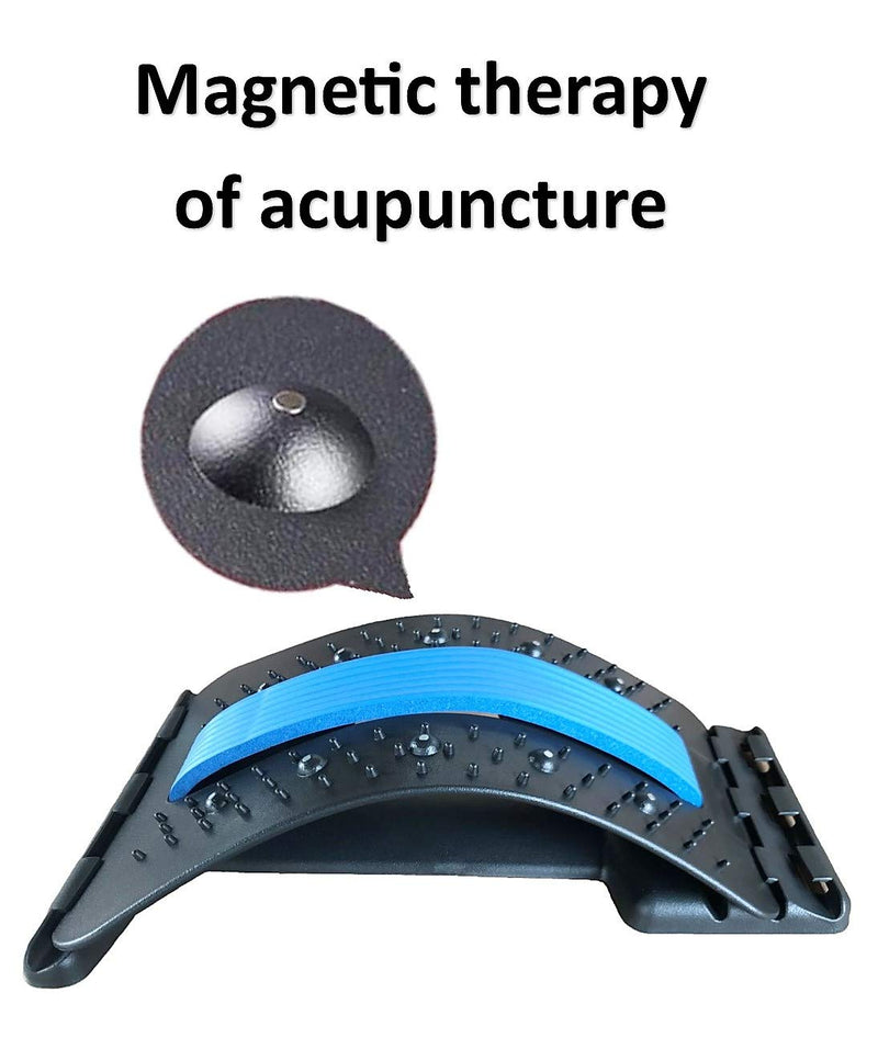 [Australia] - Back Stretcher for pain relief, Posture Corrector, 3 Levels Adjustable Back Massager with Magnetic Beads for Back Lumbar Support Relaxation and Pain Relief 