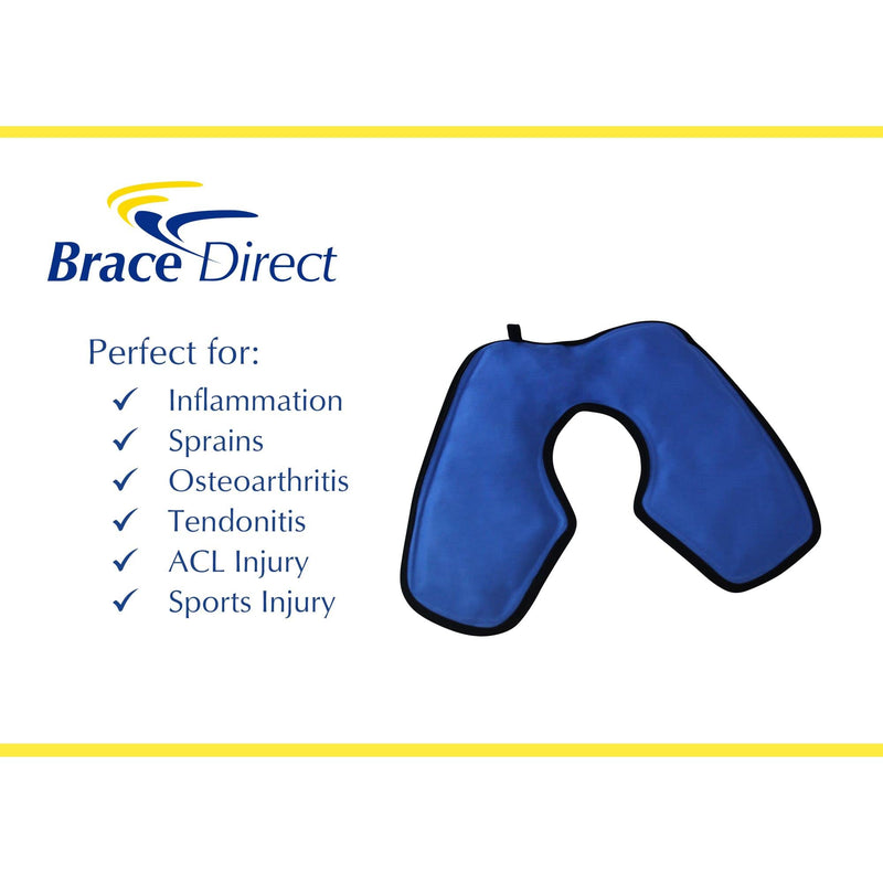[Australia] - Reusable Cryo Cold Knee Pack for Injuries, Post Op, Pain Relief, Post Workout, Sprain, Surgery, Reduce Inflammation & Swelling to Improve Blood Flow and Faster Recovery. Freezer Safe by Brace Direct Universal 