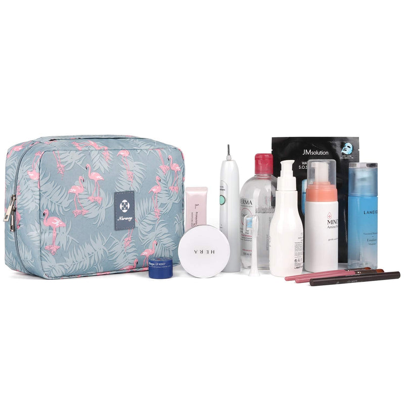 [Australia] - Travel Hanging Toiletry Wash Bag Makeup Cosmetic Organizer for Women Girls Kids Waterproof (A-Flamingo) A-flamingo-1 