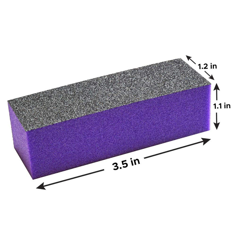 [Australia] - Karlash 10 Pcs Purple Black Nail Buffer Sanding Block Polisher Buffing File Nail Art Manicure Pedicure File (Purple) 