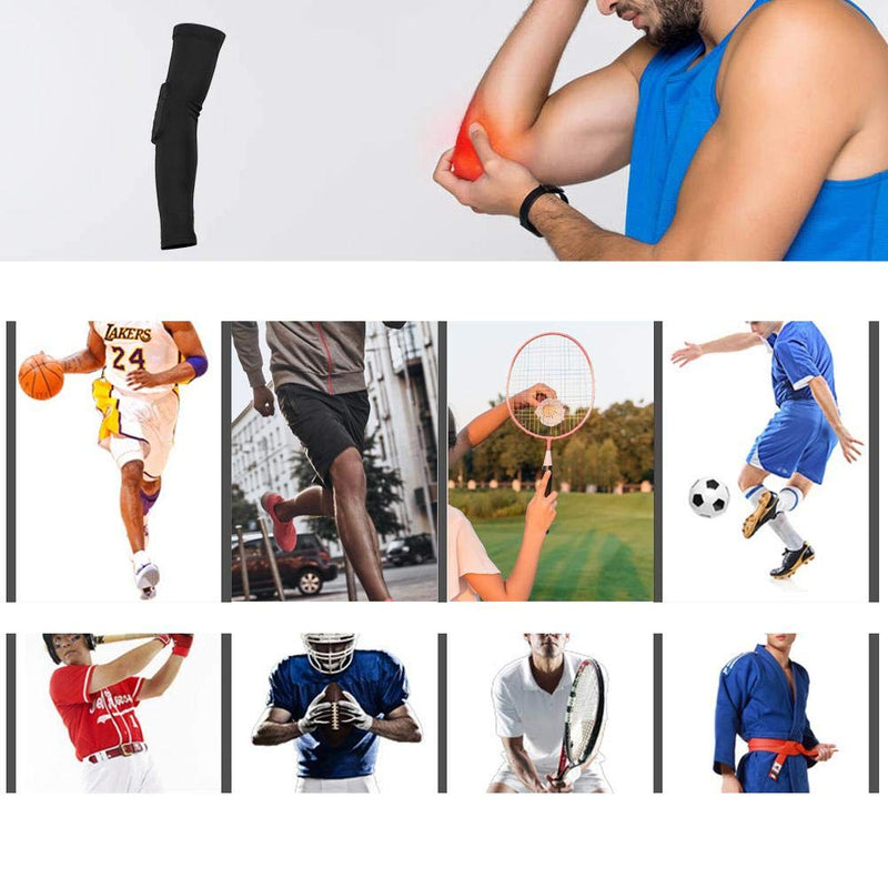 [Australia] - Elbow Brace for Sport, Elbow Support Sleeve for Men and Women, Arm Splint Supports, Compression Recovery Elbow Sleeve Elbow Brace, Elbow Support Arm Sleeves for Men and Women L 