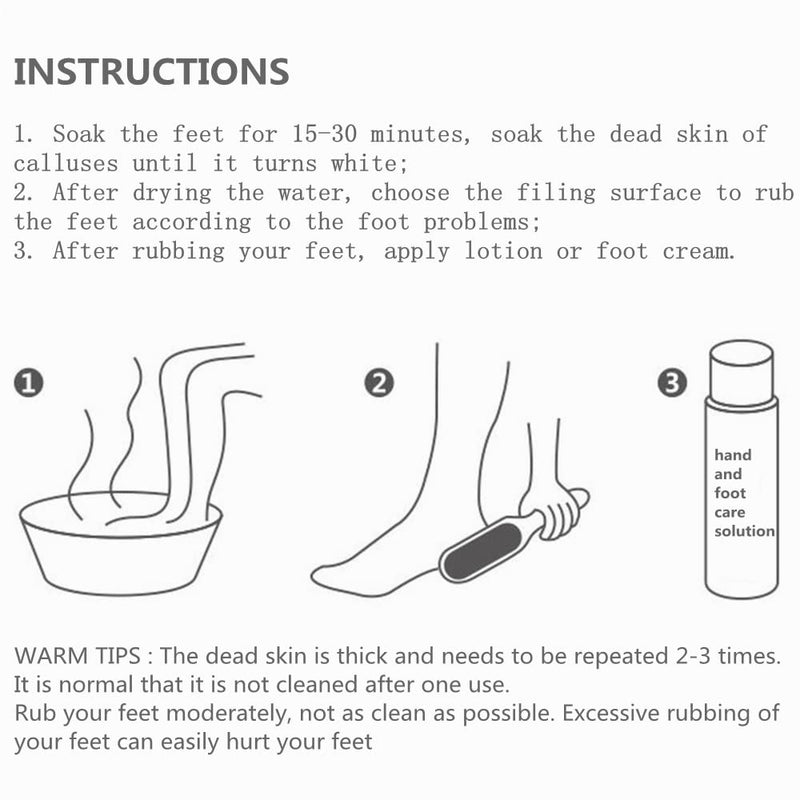 [Australia] - Foot Pumice Brush, Long Handle, Remove Dead Skin Cutin Foot Brush, Scrubbing Pumice Stone, Foot Massage Cleaner 