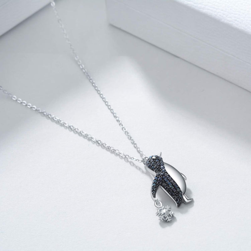 [Australia] - YAFEINI Penguin Gifts Sterling Silver Penguin Necklace Penguin Pendant Jewelry for Women Girls Gifts 