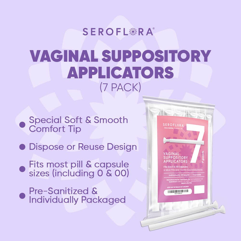[Australia] - Seroflora Boric Acid Suppositories Applicators for Women, Individually Wrapped Pack of 7 