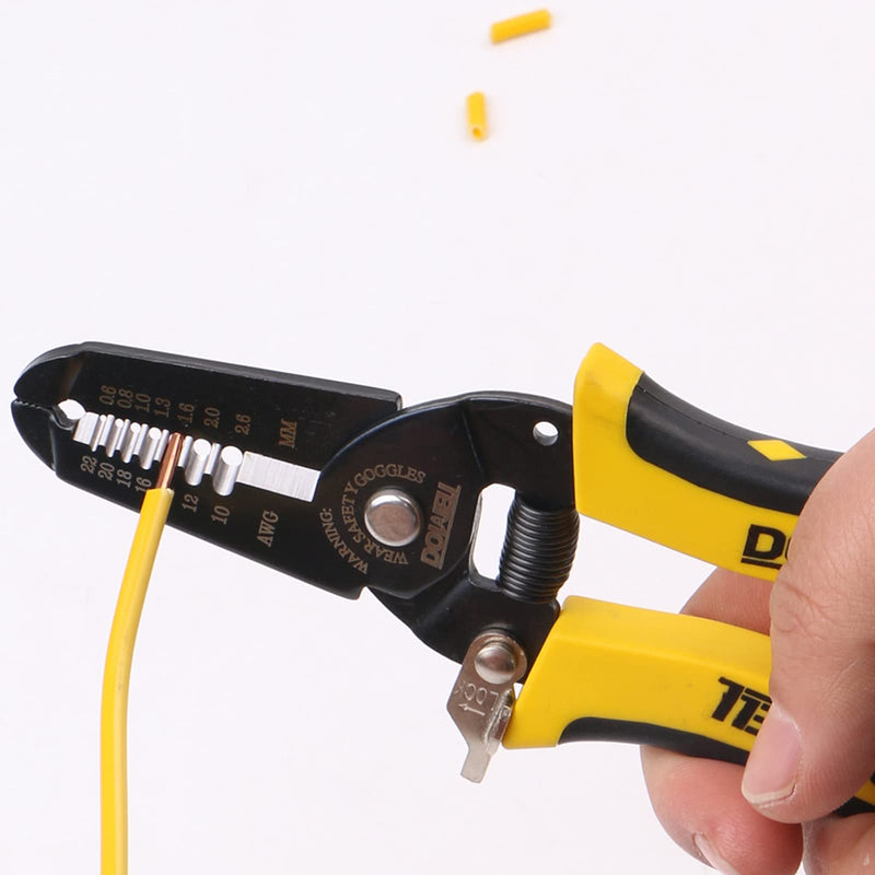 [Australia] - DOWELL 10-22 AWG Wire Stripper Cutter Wire Stripping Tool And Multi-Function Hand Tool，Professional Handle Design And Refined Craftsmanship. 