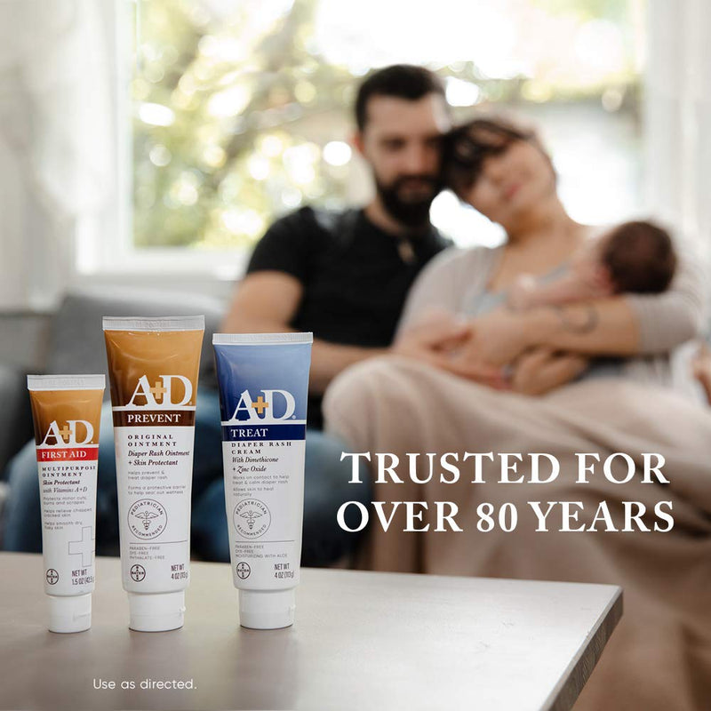 [Australia] - A+D First Aid Ointment - Moisturizing Skin Protectant for Dry Cracked Hands, Elbows, heals and lips - Use After Hand Washing, Packaging May Vary, Multicolor – 1.5 oz Tube 1.5 Ounce (Pack of 1) 
