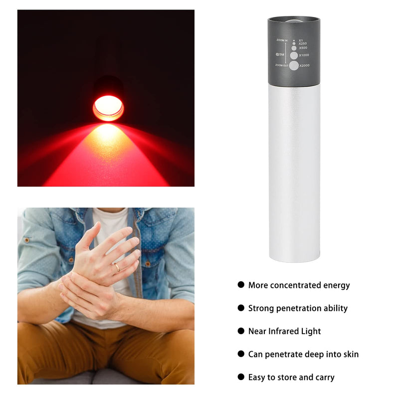 [Australia] - Light Massage Lamp Device,Portable Red Lamp Light Infrared Device USB Rechargeable for Muscle Reliever,Knee,Shoulder,Back,LightTorch Device for Pain Relief 
