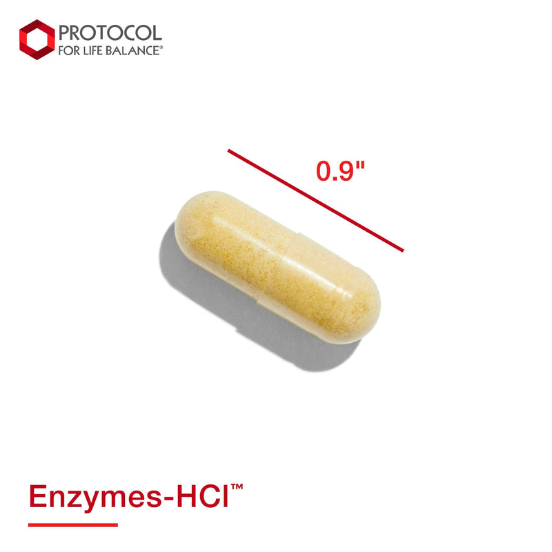 [Australia] - Protocol Enzymes-HCl - Betaine HCl and Digestive Enzymes with Bromelain - 120 Caps 