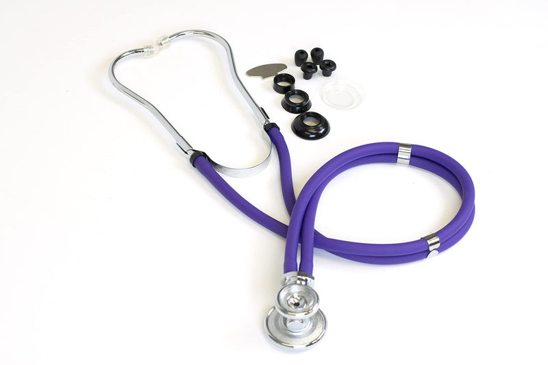 [Australia] - Primacare DS-9295-PU 30" Sprague Rappaport Style Stethoscope for Doctors, Nurses and Medical Students, First Aid Professional Dual Head Cardiology Kit for Men, Women and Pediatric, Purple 