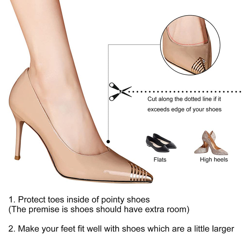 [Australia] - Silicone Gel Toe Caps Soft Ballet Pointe Dance Athlete Shoe Toe Pads Toe Protector with Breathable Hole 2 Pairs(Toe Protector) 
