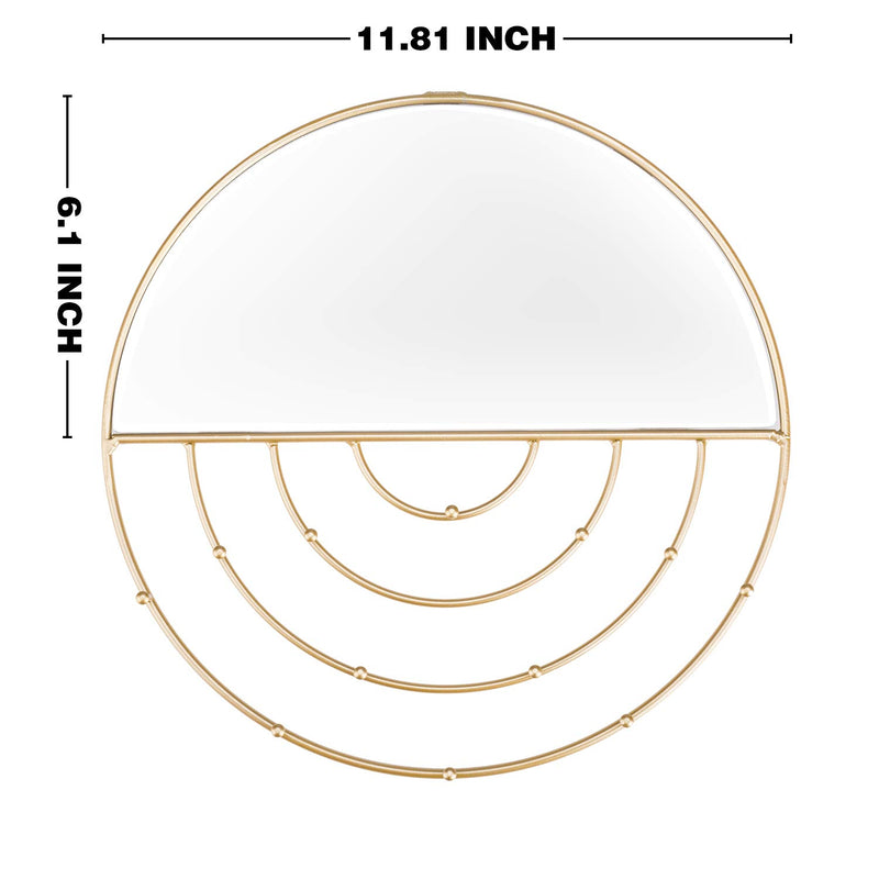 [Australia] - Jewelry Organizer Wall Mounted with Hooks and Mirror for Necklaces,Bracelets,Earrings,Rings 