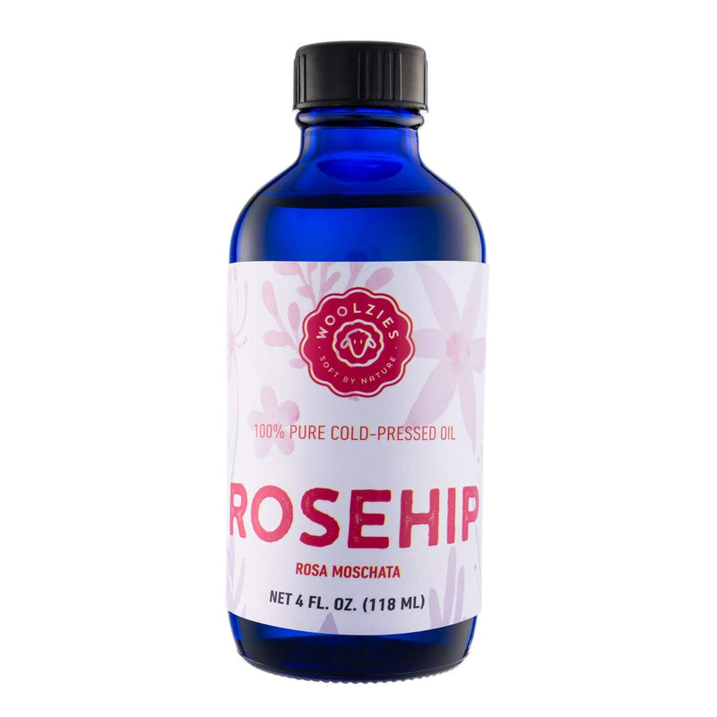 [Australia] - Woolzies 100% Pure Unrefined Rosehip Seed Oil 4 Oz| Therapeutic Grade, Cold-Pressed | Natural Anti Aging Moisturizer Treatment for Hair & Face, Great for Acne, Wrinkles, Fine lines, Eczema, Sun Damage 