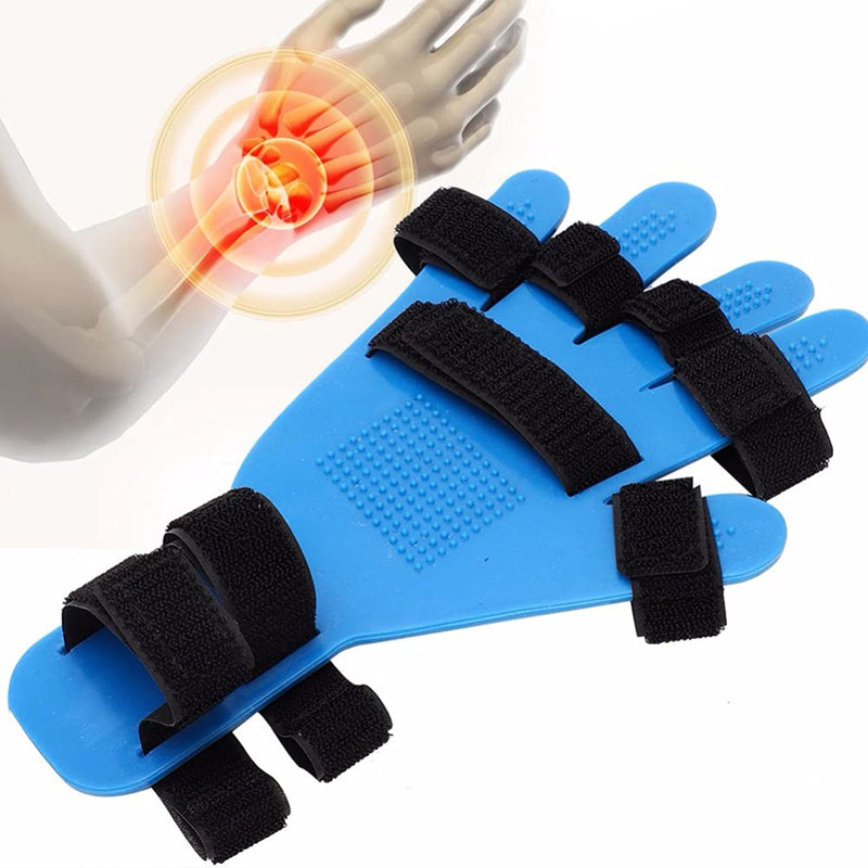 [Australia] - Finger Training Device，Stroke Rehab Equipment Finger Orthotics Fingerboard Stroke Hemiplegia Finger Orthotics Points for Stroke/Hemiplegia/Traumatic Brain Injury Suitable for Left and Right Han blue 