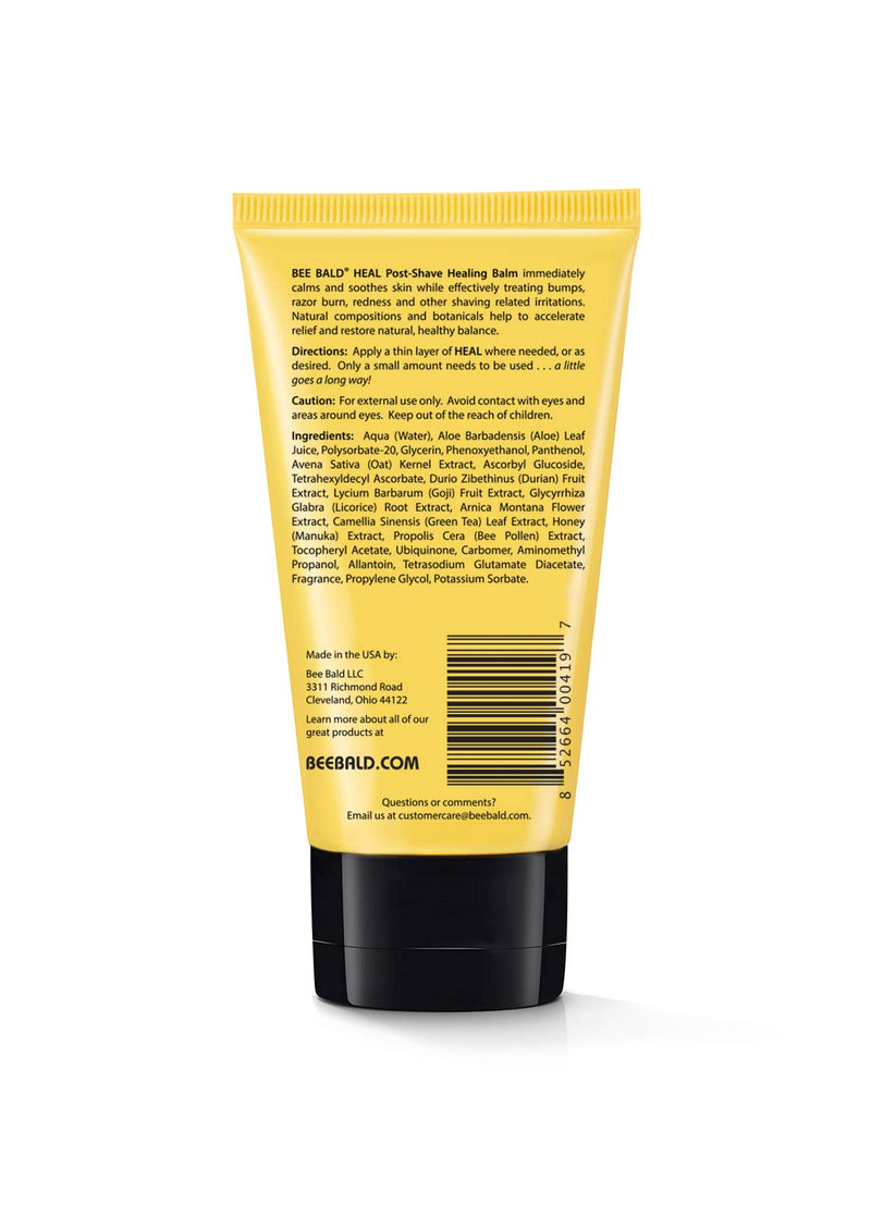 [Australia] - Bee Bald HEAL Post-Shave Healing Balm Immediately Calms & Soothes Damaged Skin, Treats Bumps, Redness, Razor Burn & Other Shaving Related Irritations. 
