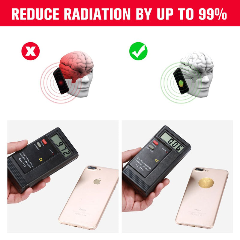 [Australia] - 6 pcs Anti Radiation Shield EMF Protection Sticker,EMR Blocker for All Mobile Phones, iPad, MacBook, Computer, Laptop 3+3 