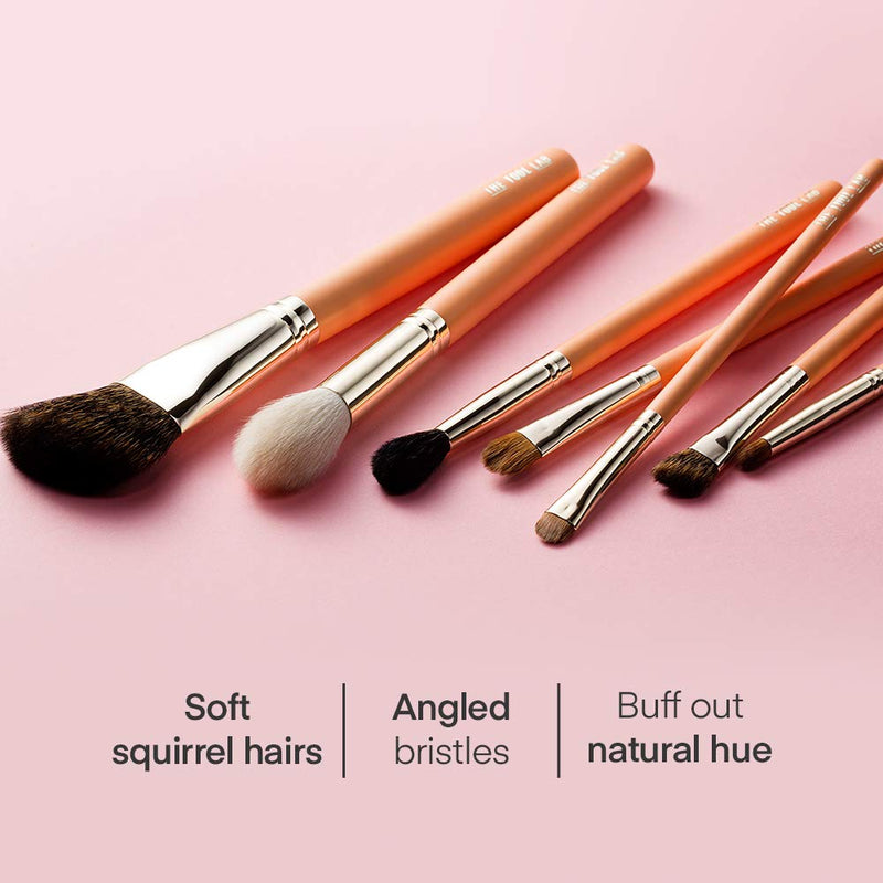 [Australia] - THE TOOL LAB 158 Face Contour Brush - Soft Squirrel Hairs Angled Bristles Contour Powder Blush Cheek Makeup Brush -Premium Quality Natural Hair Bristles Cosmetic 