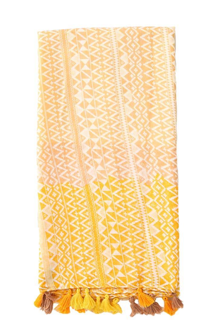 [Australia] - FAIRYGATE Womens Loop Scarves Large Oversized flower Scarfs for Lady Girl with Tassel for Spring Summer Autumn Winter Seasons 8025 L 