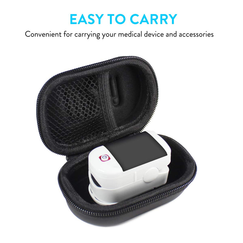 [Australia] - TUDIA EVA Empty Case for Fingertip Pulse Oximeter Blood Oxygen Saturation Monitor, Small Portable Travel Easy Carrying Hard Storage Case [Case ONLY, Device NOT Included] 