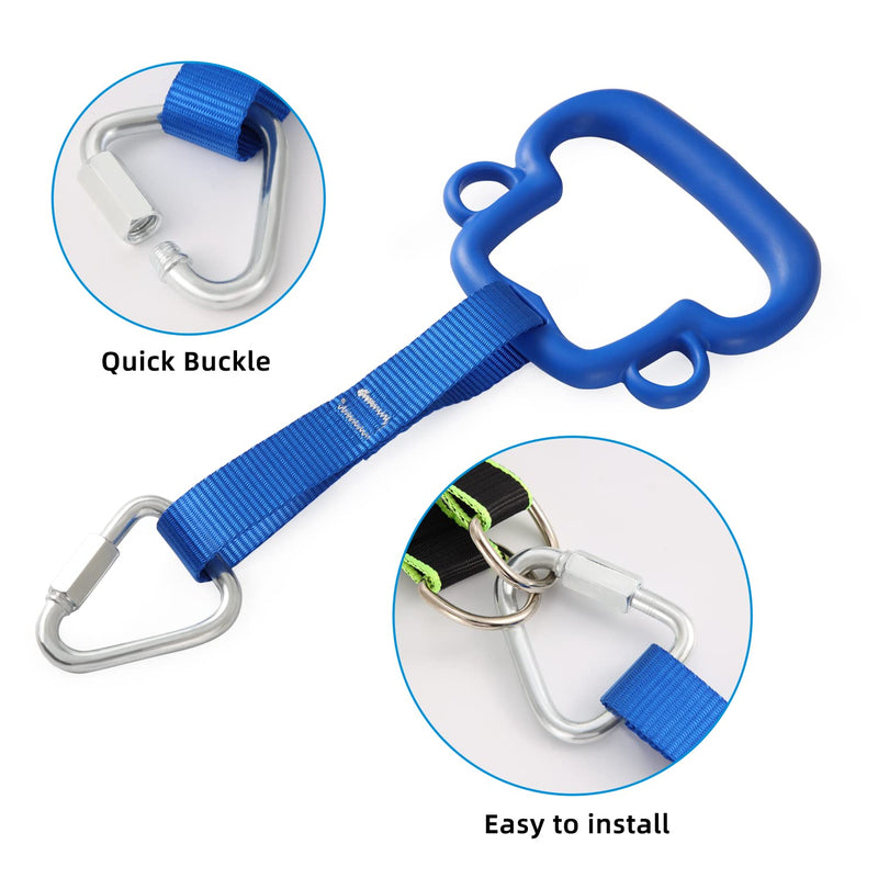 [Australia] - Kids Colorful Gymnastic Rings Backyard Playground Play Sets for Obstacle Ring, Monkey Ring, Climbing Ring Training (3 PCS) 