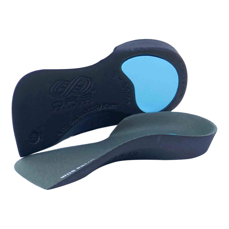 [Australia] - Narrow Fit ¾ Length Slim Shoe Inserts. Plantar Fasciitis Insoles. Orthotic Foot Supports. Flat Feet. Arch Support. Heel Pain Relief. S 5-6.5 