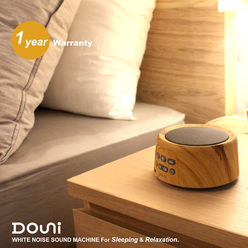[Australia] - Douni Sleep Sound Machine - White Noise Machine with Soothing Sounds Timer & Memory Function for Sleeping & Relaxation,Sleep Therapy for Kid, Adult, Nursery, Home,Office,Travel.Wood Grain 