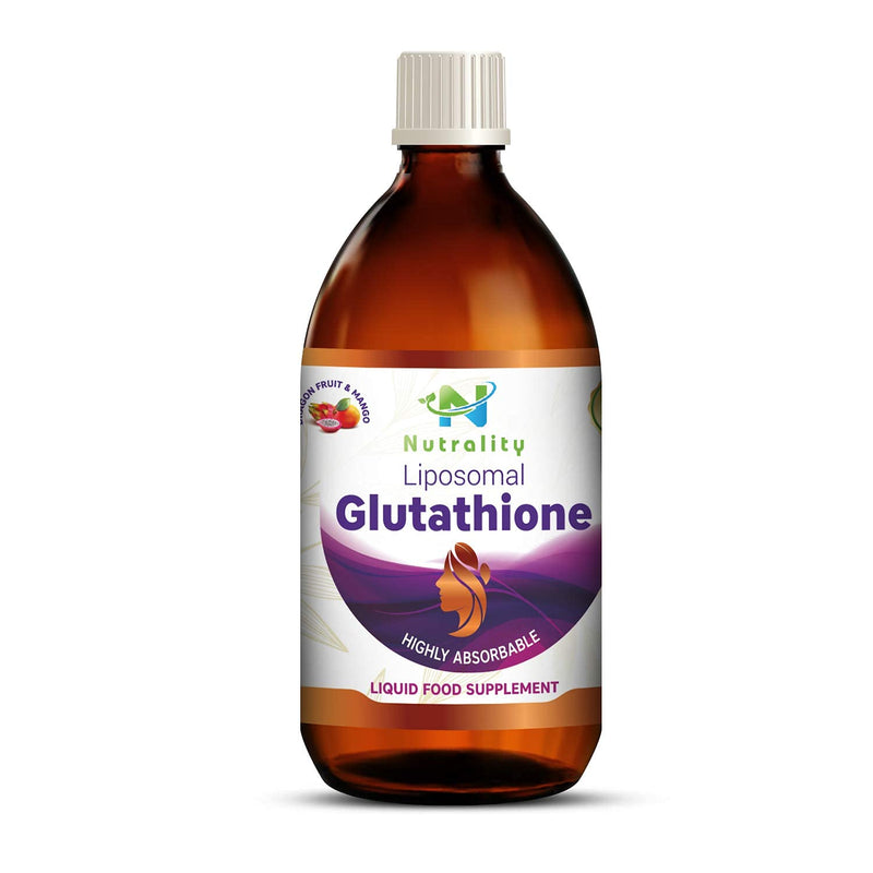 [Australia] - Nutrality Liposomal Glutathione Liquid Supplement, 400mg, Immune Defense and Liver Support, 250ml, 30x Bioavailable Absorption, Antioxidants and Sunflower Lecithin 