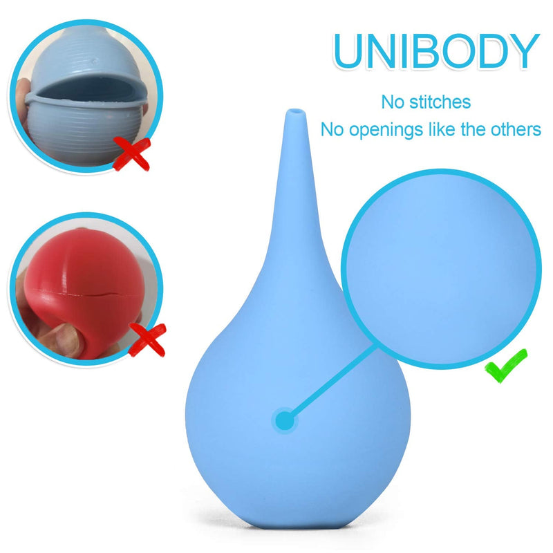 [Australia] - 2 Pack Ear Syringe 2oz / 60ml Hand Bulb Syringe Ear Washing Squeeze Bulb, Rubber Squeeze Bulb Ear Syringe Ball Laboratory Tool 