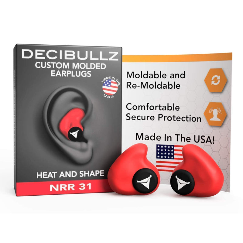 [Australia] - Decibullz Custom Molded Earplugs Pro Pack (Red) 