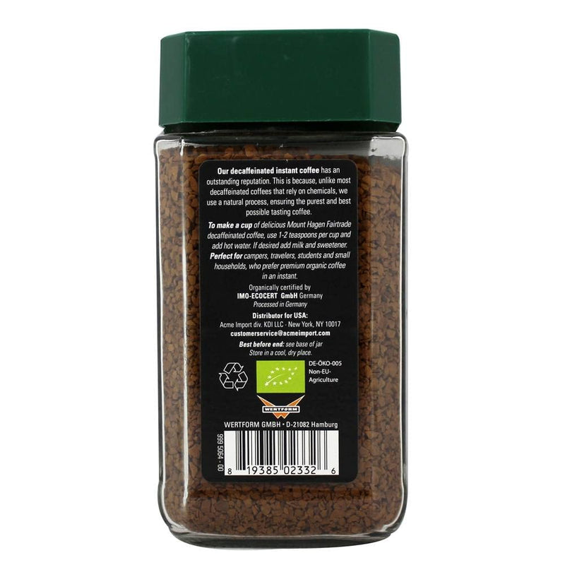 [Australia] - Mount Hagen, Coffee Decaf Freeze Dried Organic, 3.53 Ounce 