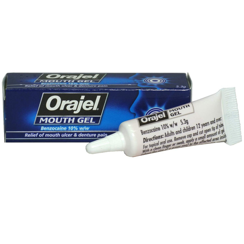 [Australia] - 3 x Orajel Mouth Gel - Relief of Mouth Ulcer & Denture Pain 