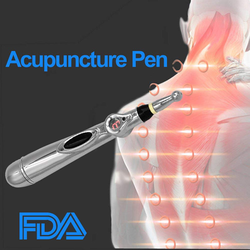 [Australia] - Acupuncture Pen - Electronic Meridian Acupuncture Massager Pen Meridian Acupoint Energy Massager for Pain Relief and Healthcare 