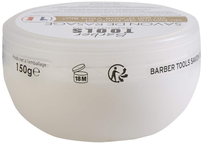 [Australia] - 150ml Shave Soap with Bio Aloe Vera Gel and Shea Butter - Made in FRANCE ✮ BARBER TOOLS ✮ 
