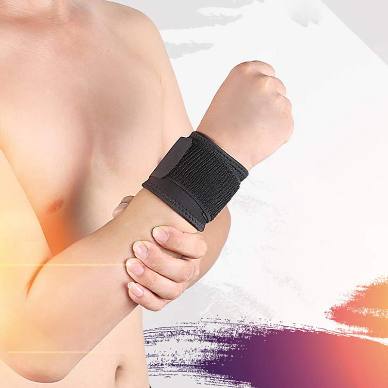 [Australia] - Wrist Brace, Compression Wrist Strap Support Wrist for Men & Women, Youth & Elderly, Boys& Girls, One Size Adjustable, Sports Wristband 1 PCS (Pink) Pink 