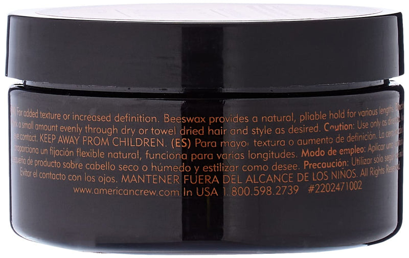 [Australia] - Men's Hair Paste by American Crew, Medium Hold Hair Gel, Low Shine, 3 Oz 