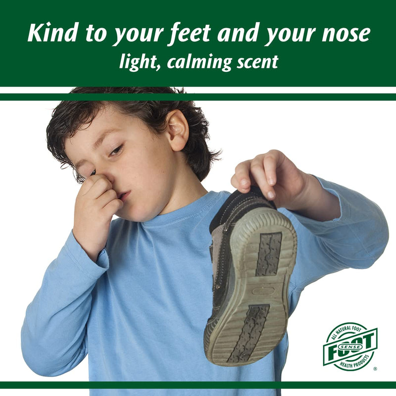[Australia] - Natural Foot and Shoe Odor Eliminator – Talc-Free Shoe Deodorizer and Body Powder Neutralizes Smelly Odors – Long-Lasting, Fast-Acting Foot Powder for Kids and Adults – USA-Made by Foot Sense, 3.5 Oz. 