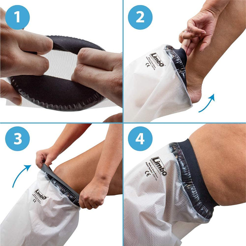 [Australia] - Limbo Waterproof Cast and Dressing Protector - Full Leg (M100S: 52-65 cm Upper Thigh Circ. (Under 5’5)) M100S: 52-65 cm Upper Thigh Circ. (Under 5’5) 