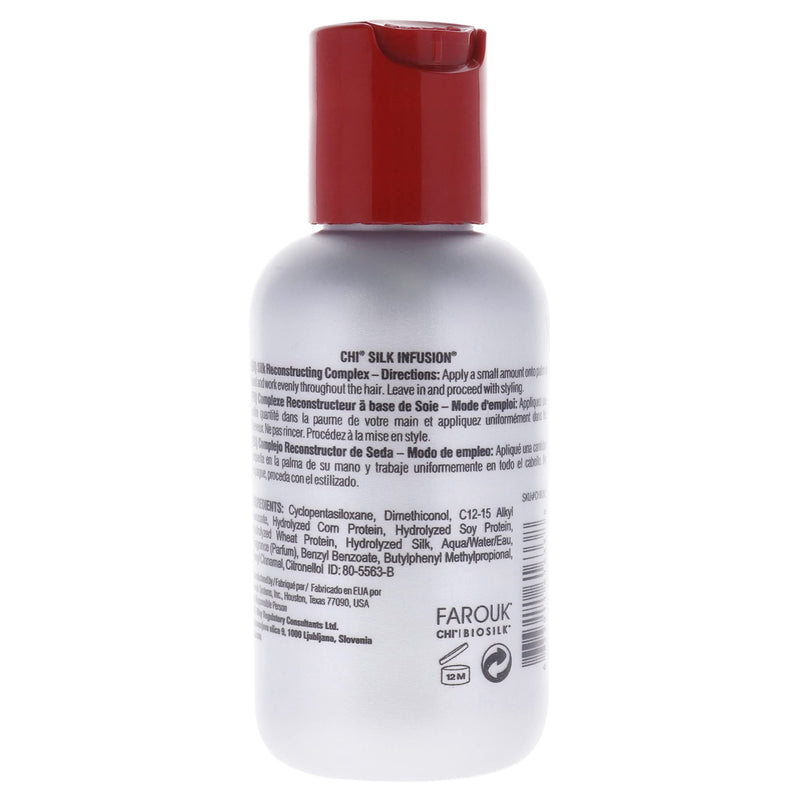 [Australia] - CHI Silk Infusion | Leave-in Serum for Repair Strenghtening Moisturizing Hair | All & Dry Hair | 59 ml 