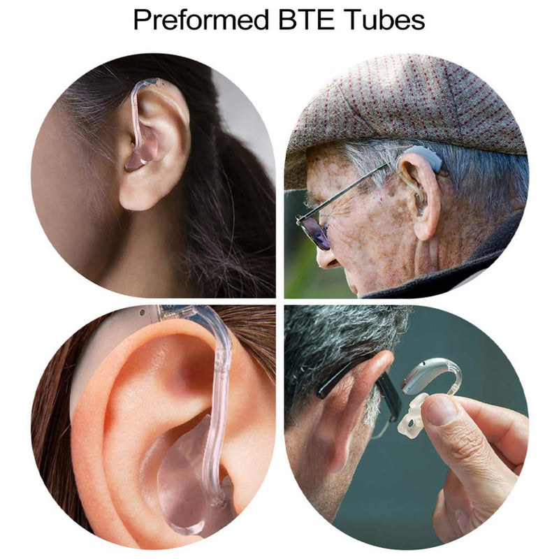 [Australia] - iplusmile 8 Pcs Earmold Hearing Aid Tubing Eardrum Machine Tube Sound Tube Tubing for Hearing Aids Earmold Accessories 