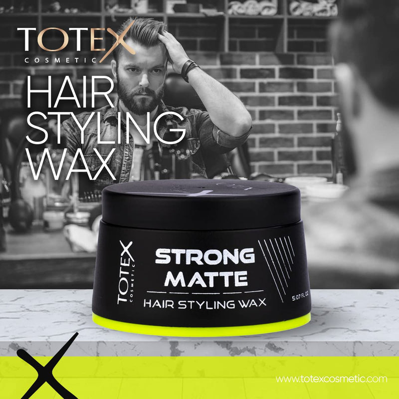 [Australia] - Totex Hair Men Styling Hair Wax - Strong Hold Texture Matte Natural Matte Look Finish - Hair Defining Paste Matte Wax 150ml (2 Pcs Offer) 
