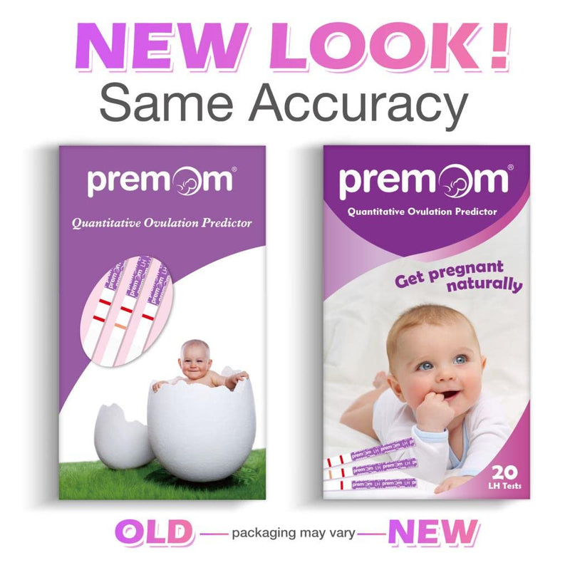 [Australia] - Premom Semi-Quantitative Ovulation Test Strips, Ovulation Predictor Kit with Smart Digital Ovulation Reader APP, Numerical Ovulation Tests, 20 LH Tests 
