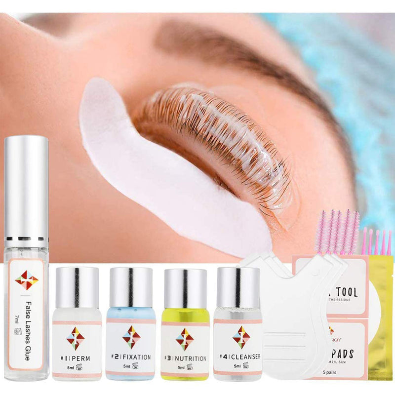 [Australia] - Lash Lift Kit, iconsign Perming Curling Lifting Eyelash Perm Kit | Professional Semi Permanent for Salon Includes Eye Shields, Pads and Accessories 