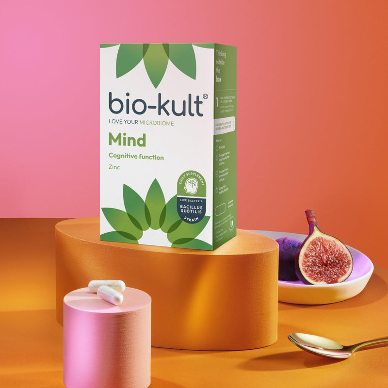 [Australia] - Bio-Kult Mind Live Bacteria Supplement Targeting Cognitive Function with Added Wild Blueberry and Grape Extracts, Zinc Citrate, 42 g BK-055, 60 Capsules 