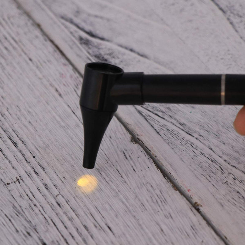 [Australia] - LED Penlight Otoscope Ophthalmoscope Diagnostic Adult Child Home Ear Care Magnifying Lens Flashlight Light Pen Pocket Size 1pc Black 