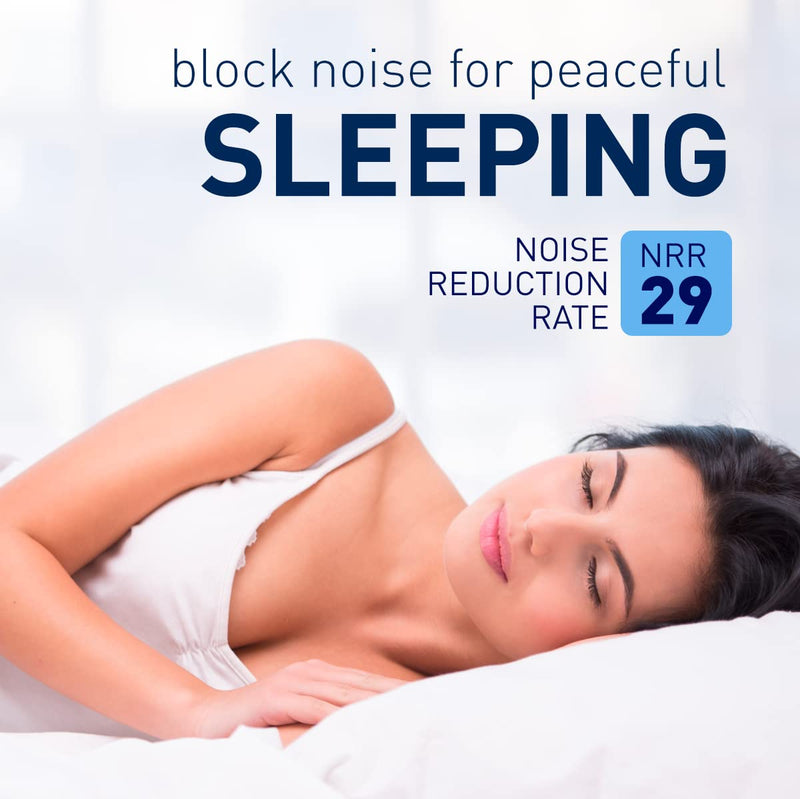 [Australia] - Flents Ear Plugs, 100 Pair, Ear Plugs for Sleeping, Snoring, Loud Noise, Traveling, Concerts, Construction, & Studying, NRR 29 100 Ear Plugs 
