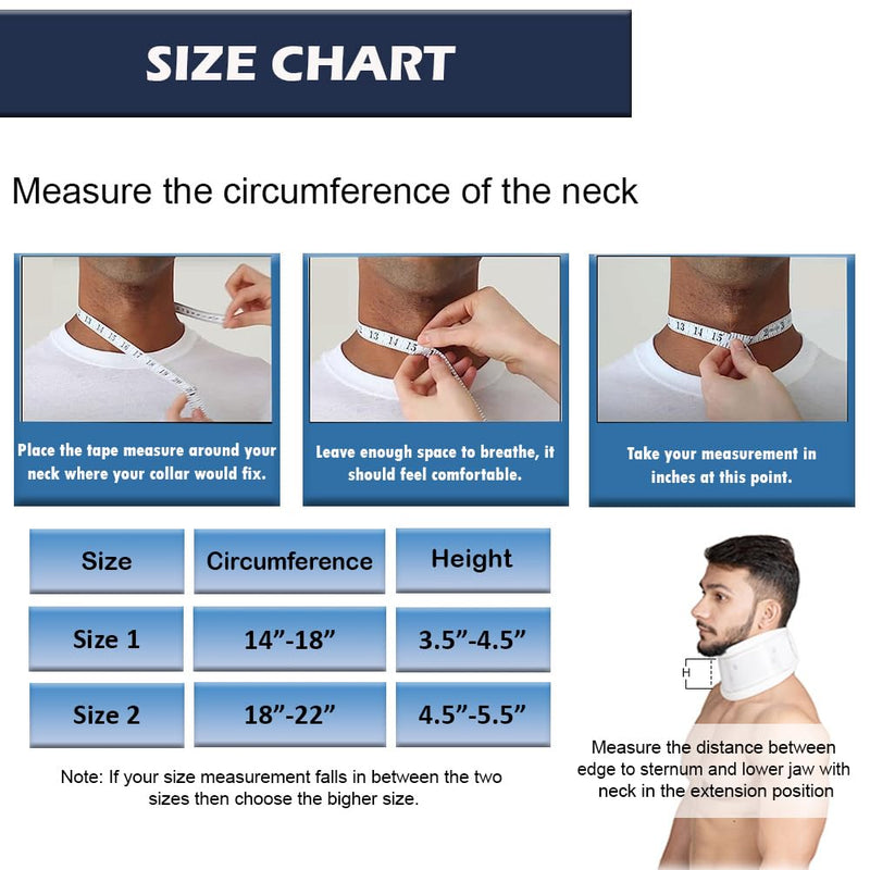 [Australia] - Wonder Care Cervical Collar for Neck Pain Soft Neck Support Brace for Spondylitis Neck Pain Relief for Men & Women Grey (Large: 4"-4.5") L (Pack of 1) 
