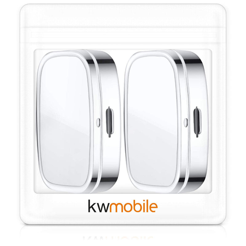 [Australia] - kwmobile 2 Compartment Pill Box - Set of 2X Stainless Steel Travel Box Organizer for Tablets and Prescriptions - Silver 