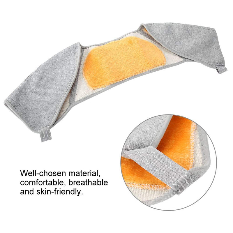 [Australia] - Double Shoulder Support Brace Heating pad for the neck and shoulders with Gold Fleece, Light Weight, Soft and comfortable for Winter Warm Pain Relief Protective Brace (M) M 
