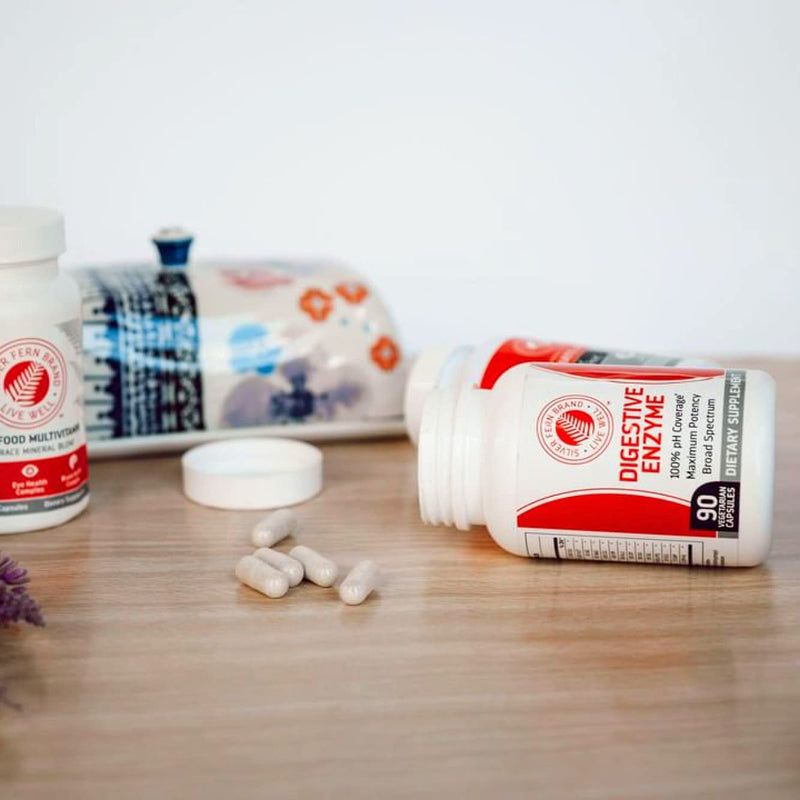 [Australia] - Silver Fern Brand Ultimate High Potency Digestive Enzyme Supplement - 2 Bottles - 100% Intestinal Coverage - Digestive Comfort - Improve Food Tolerability 