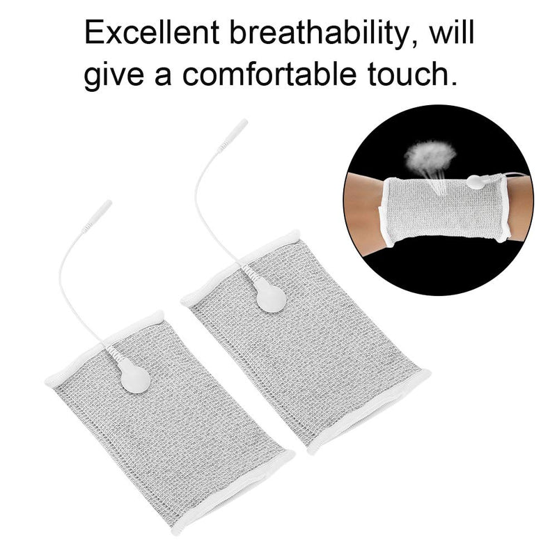 [Australia] - Salmue Tens Therapy Conductive Wristband,Electrode Massage Breathable Wristband Wrist Support Braces for Men & Women can Regularly Promote Blood Circulation and Relieve Pain and Numbness in The Hands 