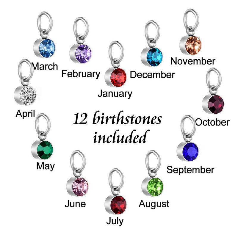 [Australia] - Dletay Heart Urn Necklace for Ashes with 12 Birthstones Angel Wing Cremation Jewelry for Ashes-God Has You in His Arms, I Have You in My Heart God has you in his arm 